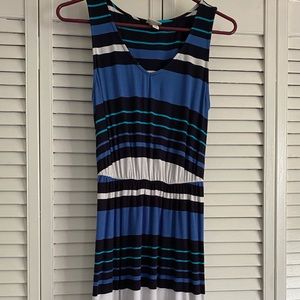 Blue stripped dress, size XS